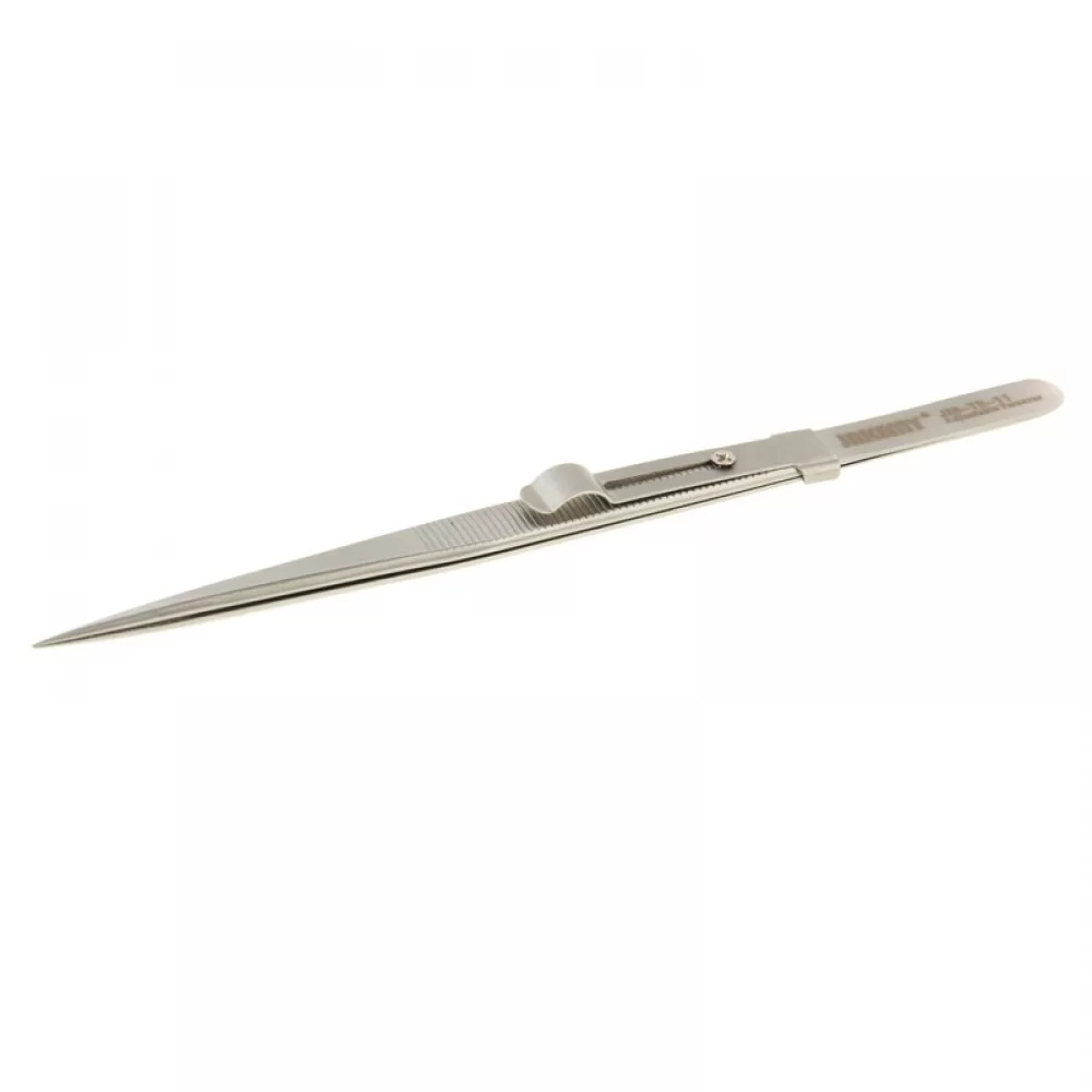 Picture of JAKEMY JM-T9-11 Adjustable Straight Tweezers(Silver)